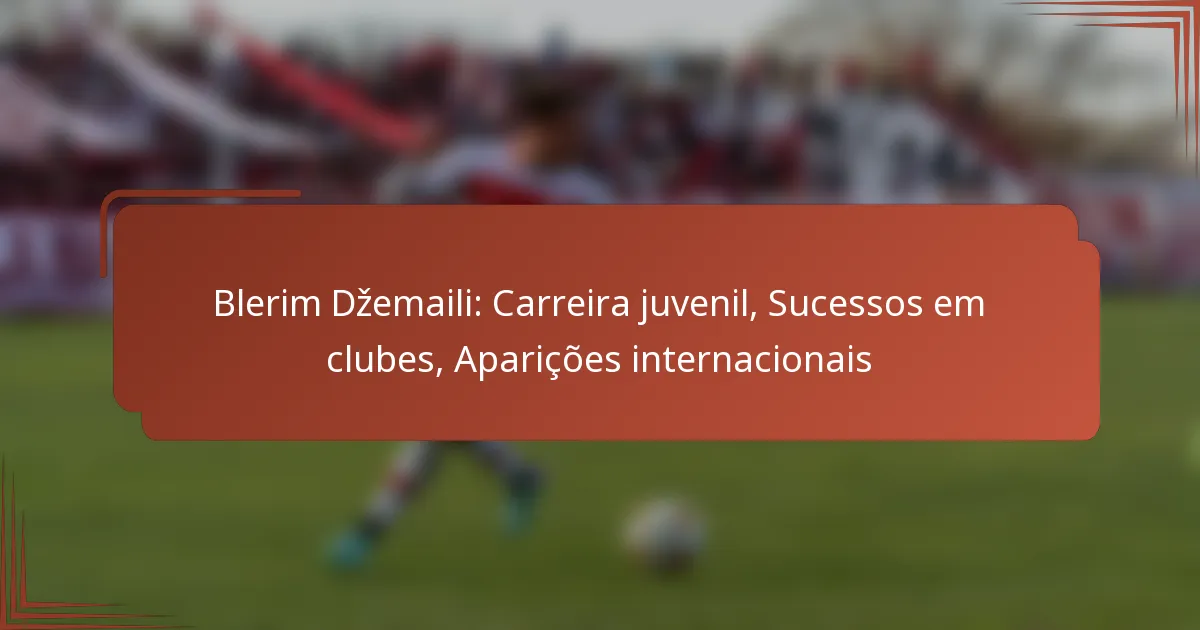 Blerim Džemaili: Carreira juvenil, Sucessos em clubes, Aparições internacionais